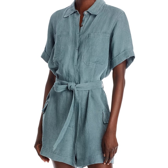 ATM Linen Romper - Picture 1 of 5